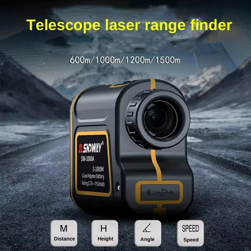 Rangefinder Laser Hunting - Teleskopowy dalmierz laserowy 600m 1000m 1500m