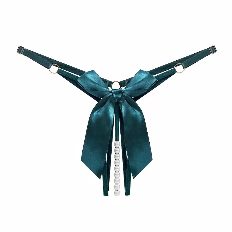 Bow Stringer Tool - Seksowna bielizna damska koronkowa z koralikami,