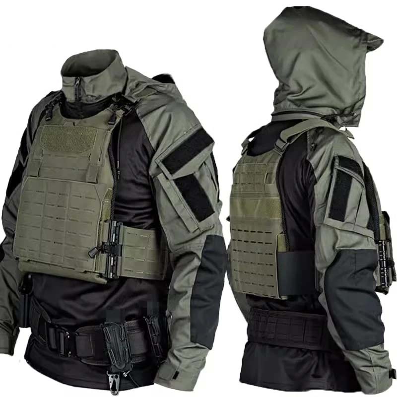 Hunting Outdoor Pants - Męski taktyczny zestaw koszula i spodnie