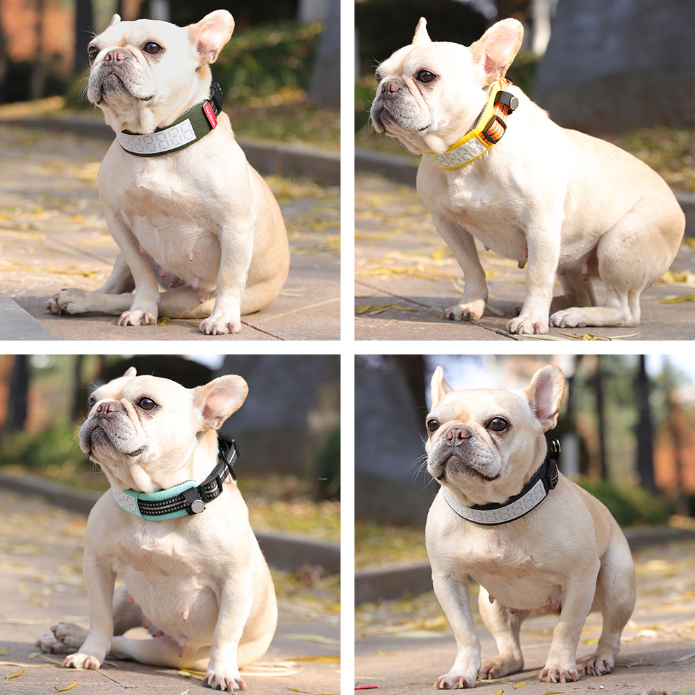 Outdoor Hunting Dog Collar - Odblaskowa obroża dla dużych psów, regulowana,