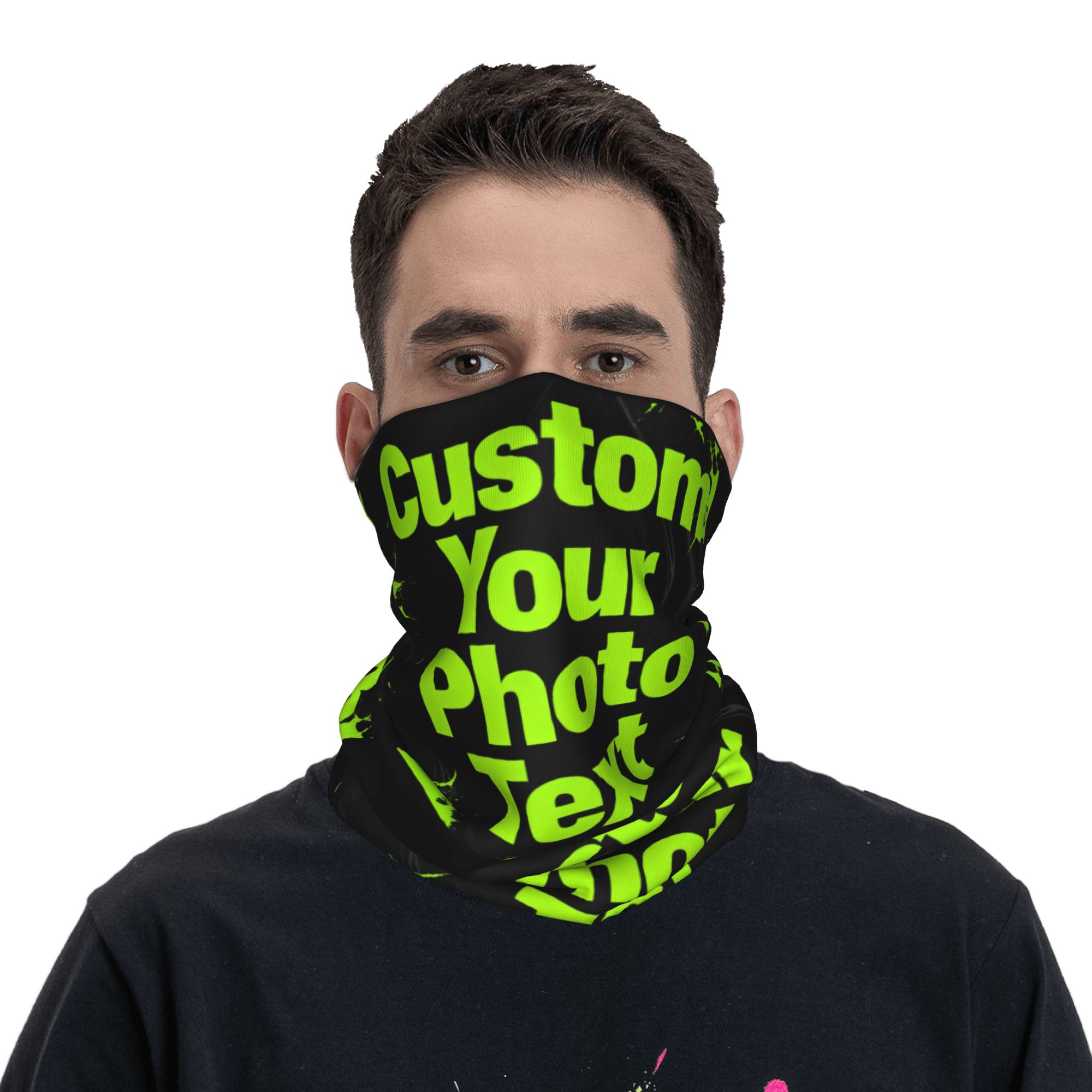 Outdoor Hunting Logo - Personalizowana Bandana/Komin na Szyję ze Własnym