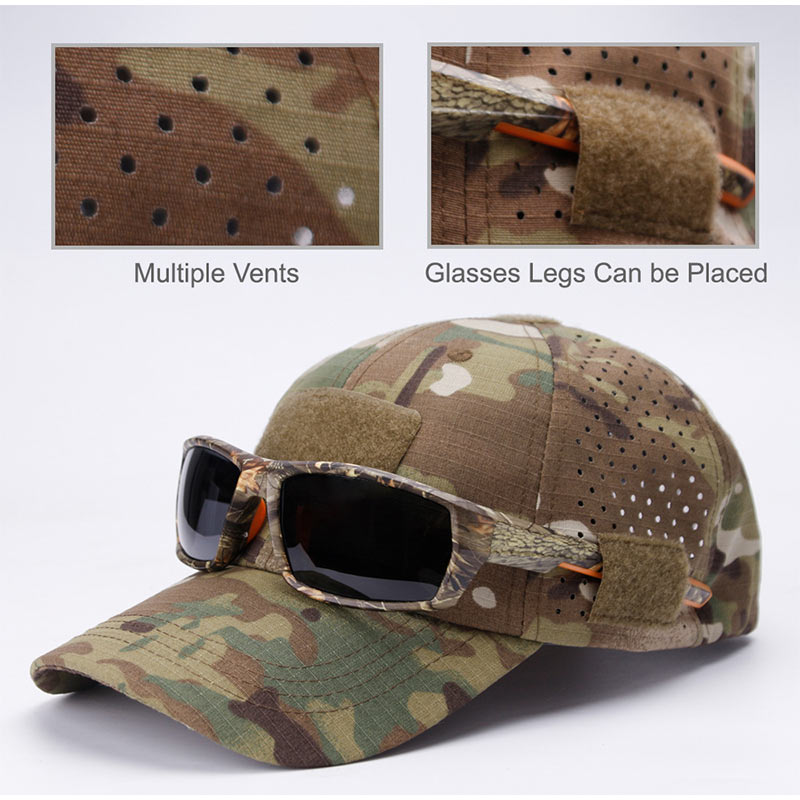 Hunting Outdoor Decor - Oddychająca czapka baseballowa w kamuflażu na