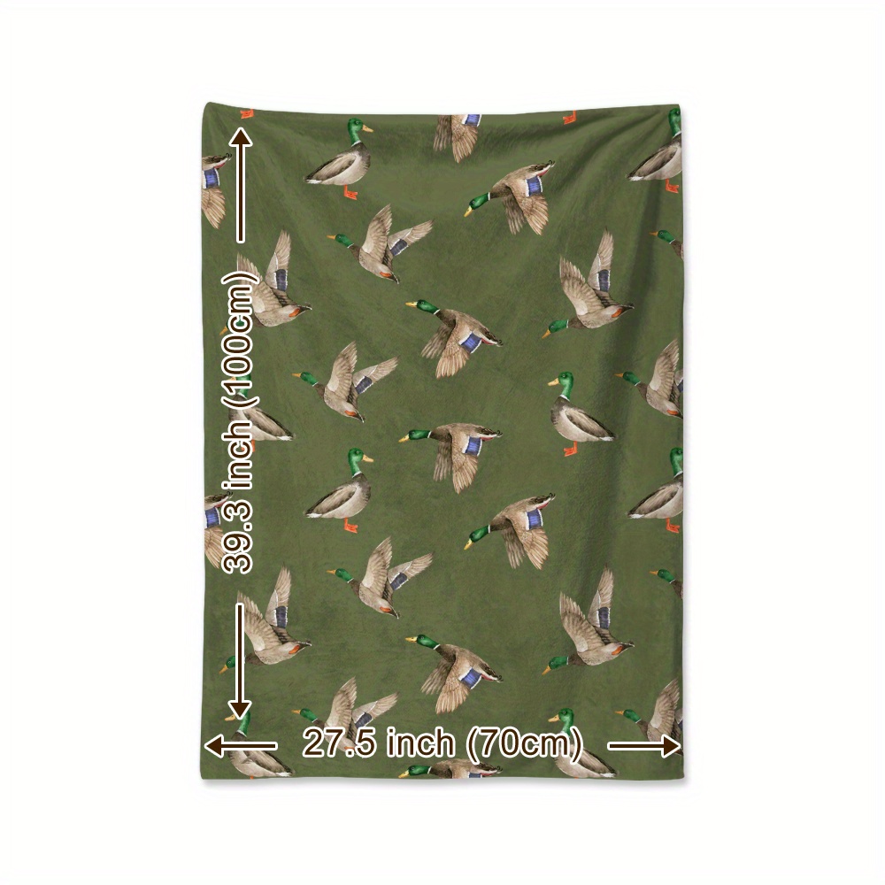 Koc polarowy z motywem kaczki  – Hunting Outdoor Decor recenzja i cena