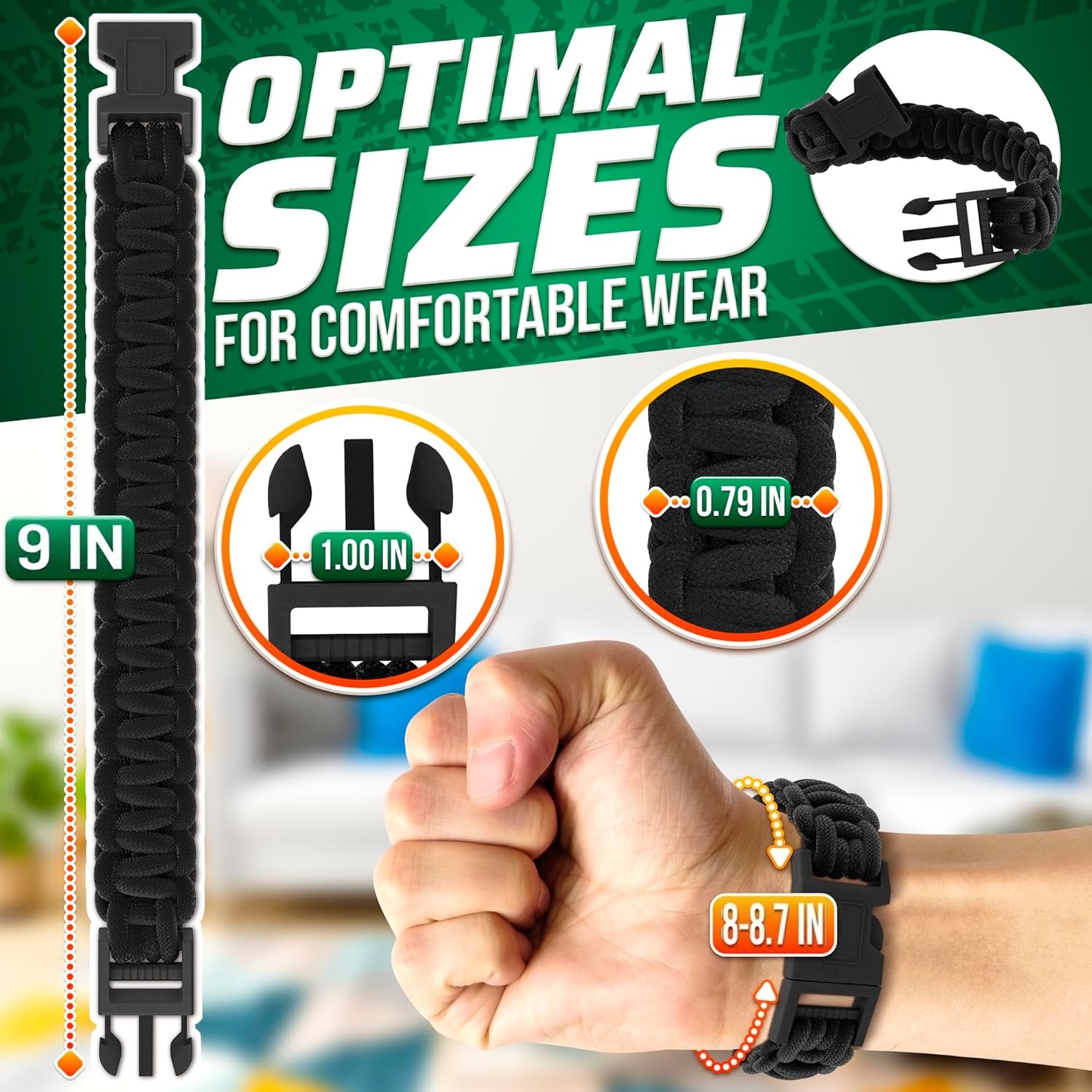 Bransoletki z paracordu dla mę – Paracord Survival Bracelet recenzja i cena