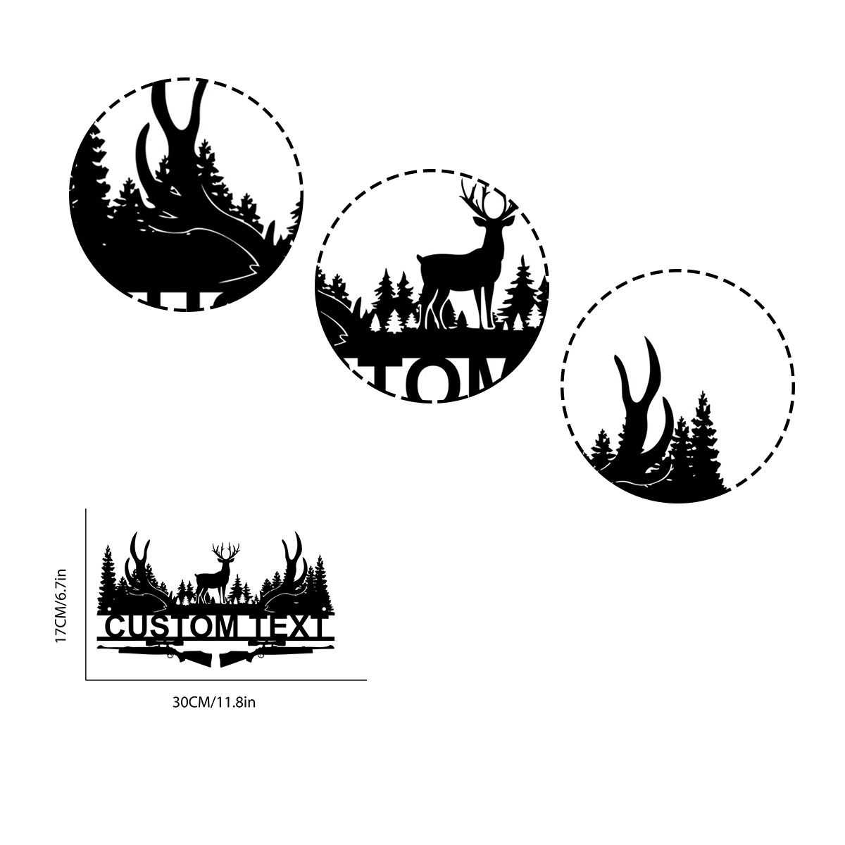 Niestandardowy metalowy znak k – Hunting Outdoor Decor recenzja i cena