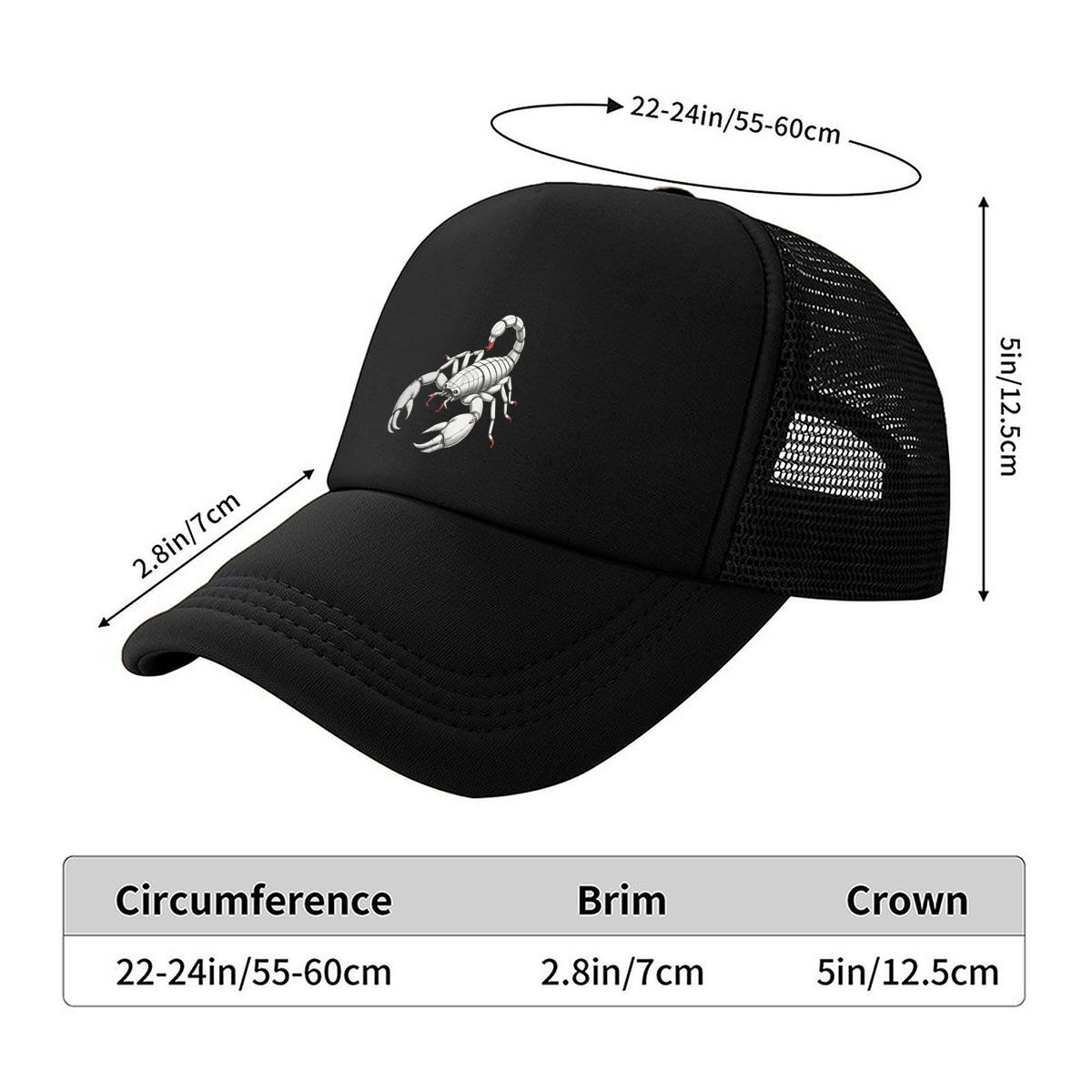 Czarna czapka męska z grafiką  – Hunting Outdoor Decor recenzja i cena