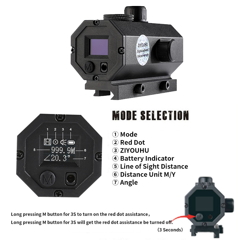 ZIYOUHU-MINI8 Laserowy dalmier – Rangefinder Laser Hunting recenzja i cena